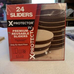 X Protector Premium Reusable Sliders For Hard Floor 2 1/2”
